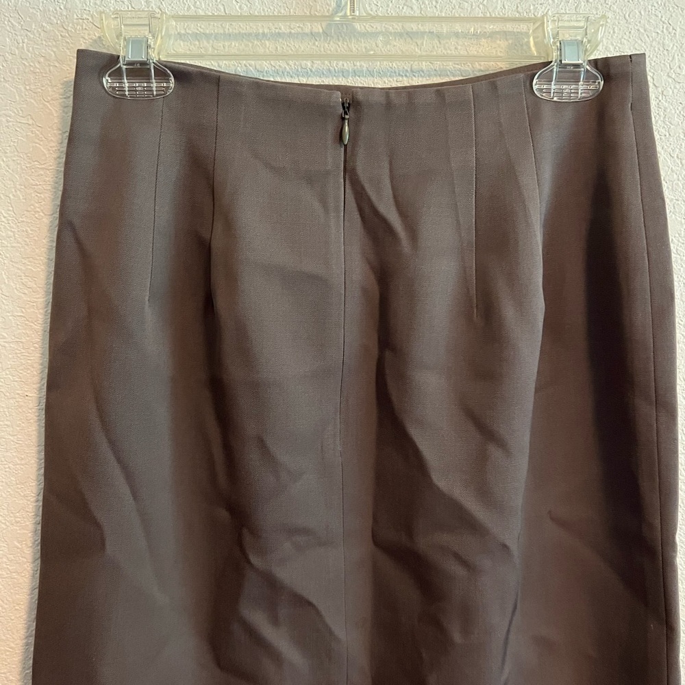 Classiques Entier Dark Khaki Skirt Size 4 - Picture 3 of 9